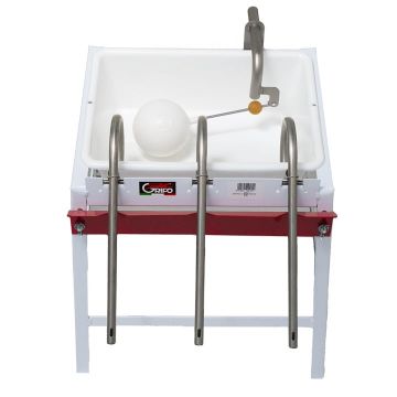 Îmbuteliator pentru 3 sticle și vas colector din moplen