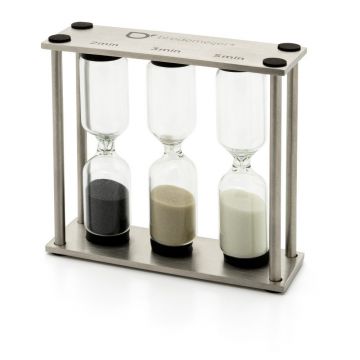 Minutar argintiu de tip clepsidră Duet – Bredemeijer