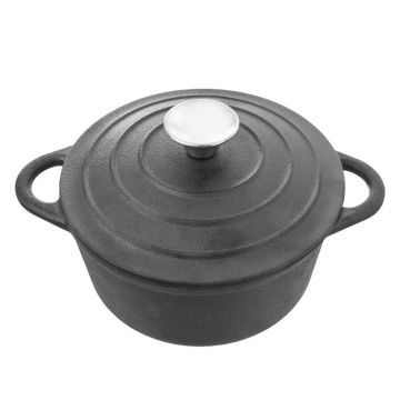 Oală cu capac din fontă 4 l adecvată pentru plita cu inducție LITINA – Orion