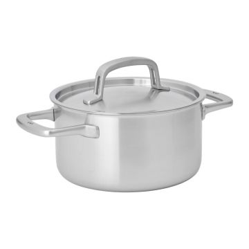 Oală cu capac din oțel inoxidabil 3 l adecvată pentru plita cu inducție Lucca 3.0 – FABINI