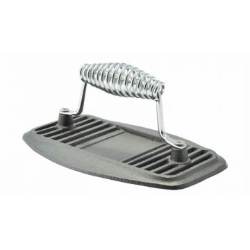 Presa din Fonta pentru Carne, 22 cm Lungime, 14 cm Latime, Maner din Otel