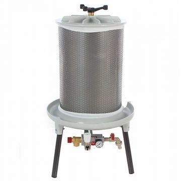 Presa hidraulica fructe 80L inox Grifo pentru struguri mere must si cidru