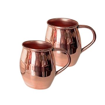 Set 2 Cani Cupru Lucios 400ml, Ayurveda, Cocktailuri, Apa, Aurora