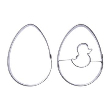 Set 2 forme din inox pentru tăiat aluatul Orion Egg
