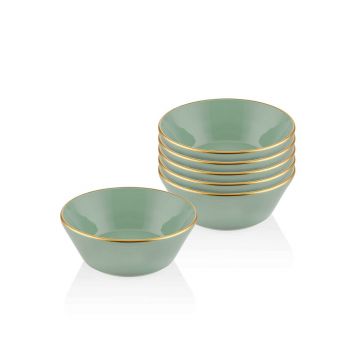 Set boluri ceramice, Hermia, 742TMA3312, Verde