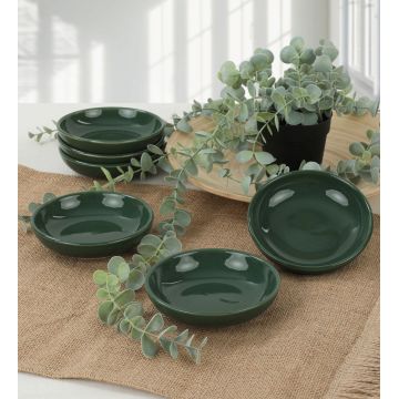 Set boluri ceramice pentru sos, Hermia, 275KRM1454, Antibacterian, Verde
