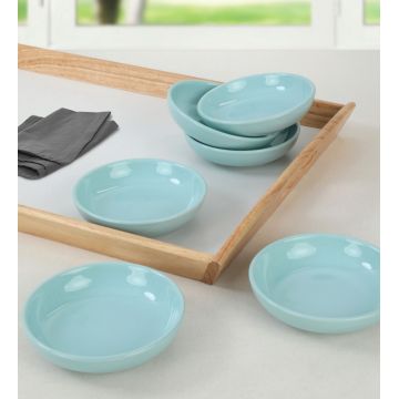 Set boluri ceramice pentru sos, Hermia, 275KRM1456, Antibacterian, Turcoaz deschis