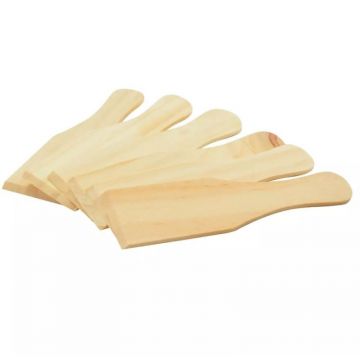 Spatule pentru Raclette, 15 x 3.8 cm, 6 Bucati, Lemn