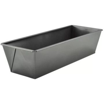 Tava Copt pentru Chec, Dreptunghiulara cu Invelis Antiaderent, 31.7 x 11.7 cm, Gri, Perfect Home