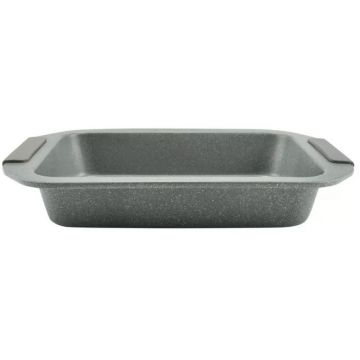 Tava cu Invelis Antiaderent, cu Manere din Silicon, 37.5 x 25 cm, Perfect Home