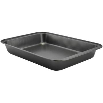 Tava de Copt Antiaderenta, 37.5 x 25.5 x 5 cm, Neagra, Perfect Home