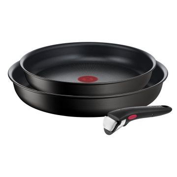 Tigăi cu suprafață antiaderentă/cu mâner reglabil 2 buc. ø 26 cm Ingenio Unlimited L7639032 – Tefal