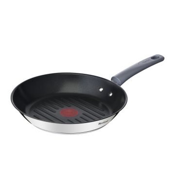 Tigaie tip grill cu suprafață antiaderentă din oțel inoxidabil ø 26 cm Daily Cook G7314055 – Tefal