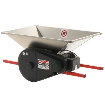 Zdrobitor Electric Mare din Inox pentru Fructe Fără Sâmburi si Struguri – Cuțite Inox, Role Nylon, 1500 kg/ora