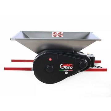 Zdrobitor Electric Mare din Inox pentru Struguri – Hopper 950×600 mm, Role Nylon 280 mm, 1500kg/ora