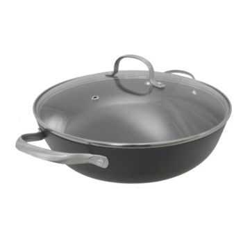 Cratita din Fonta Tip Fagure, Capac Sticla, Capacitate 4.5 l, Diametru 30 cm