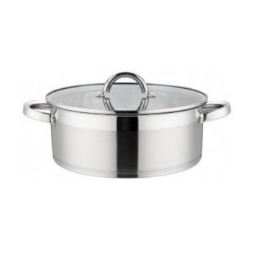 Cratita din Inox cu Capac din Sticla, 16 cm, 1.9 l, Grunberg