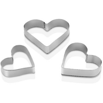 Forma pentru Fursecuri, Inima, Argintii, Qlux