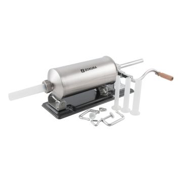 Masina preparare carnati 4 kg, Zokura, inox