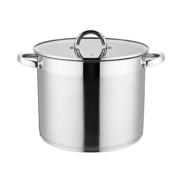 Oala din Inox cu Capac din Sticla, 26 cm, 10.90 l, Grunberg