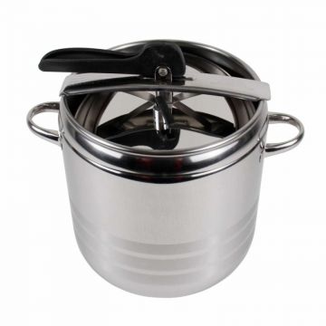 Oala Inteligenta din Inox, Sub Presiune, cu Capac, 12 l, Argintiu