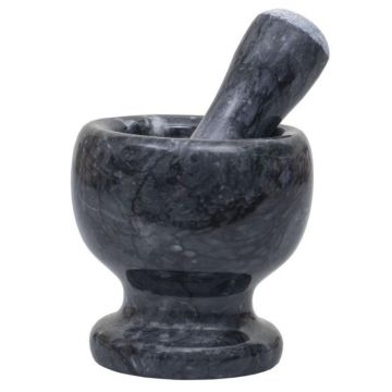 Set 2 x Mojar cu Pistil,  Piatra, Negru, Z-tools