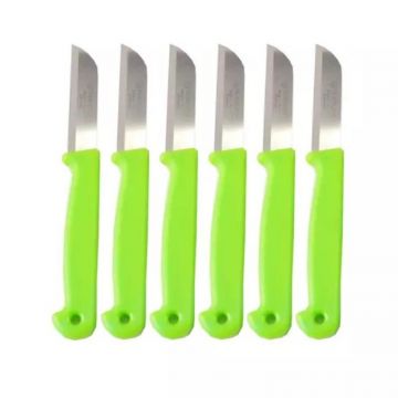 Set 6 Cutite pentru Legume, Diverse Culori, Lungime 15.5 cm, Perfect Home
