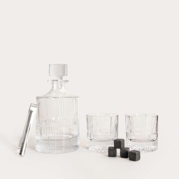 Set whisky 8 piese Eleganza, Homla, 900 ml / 240 ml, sticla, transparent