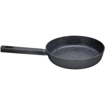 Tigaie Adanca cu Invelis Marmura, Diametru 24 cm, 2.4 l, Negru