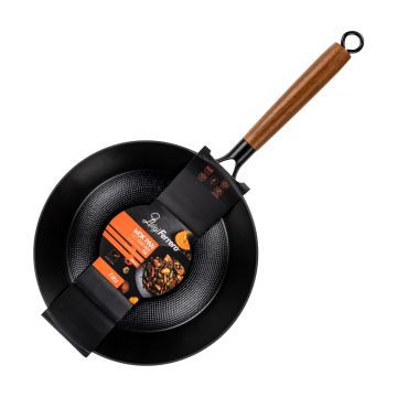 Tigaie Wok, Luigi Ferrero, Tika FR-2855WH, 28x8 cm, fonta