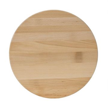 Tocator de Bucatarie Rotativ, din Lemn de Fag, pentru Servire, Diametru 35 cm