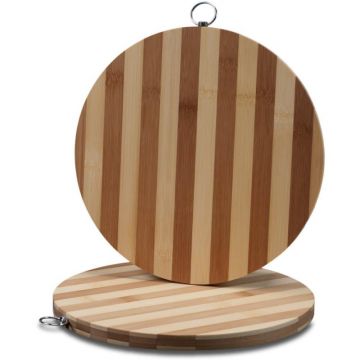 Tocator de Bucatarie Rotund, din Bambus, Zilan