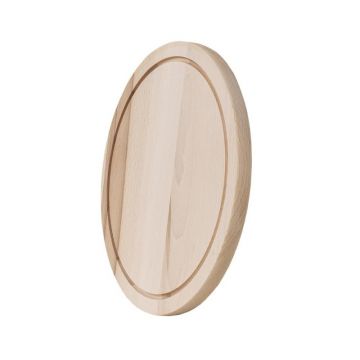 Tocator de Bucatarie Rotund, din Lemn de Fag, Diametru 29 cm