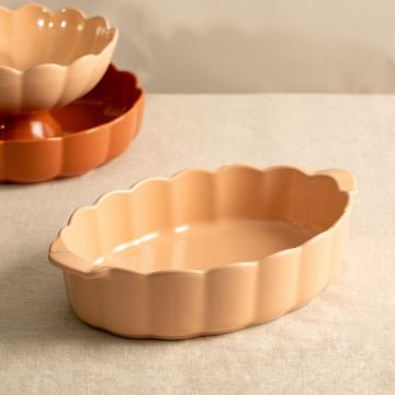 Vas de copt Brisa, Homla, 32x20x7 cm, ceramica, bej