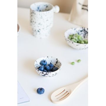 Bol ceramic, Hermia, 886SVN1101, Alb/Negru