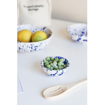 Bol ceramic, Hermia, 886SVN1102, Bleumarin/Alb