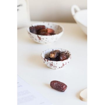 Bol ceramic, Hermia, 886SVN1103, Maro/Alb