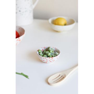 Bol ceramic, Hermia, 886SVN1105, Portocaliu/Alb