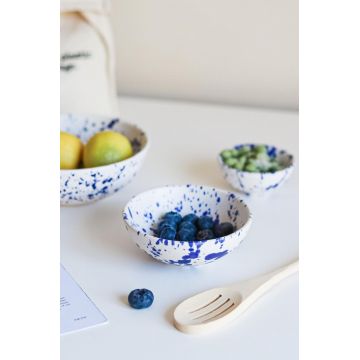 Bol ceramic, Hermia, 886SVN1107, Bleumarin/Alb