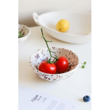 Bol ceramic, Hermia, 886SVN1112, Maro/Alb