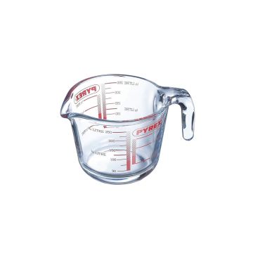 Cana gradata, din sticla termorezistenta, 250ml, "Classic" - Pyrex