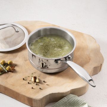 Cratita cu capac Berlinger Haus, Copper Touch, 16 cm, inox, argintiu