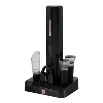 Deschizator de sticle de vin 6 in 1 Berlinger Haus, Black Rose, negru