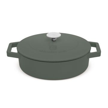 Oala cu capac Berlinger Haus, Matte Green, 26 cm, 2.57 L, fonta, verde mat