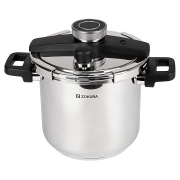 Oala sub presiune, inox, 22cm/7,5L - Zokura