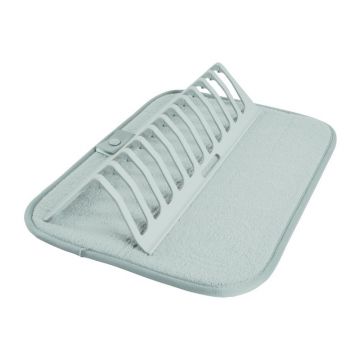 Scurgător de vase albastru deschis din plastic 36x28 cm – Homéa