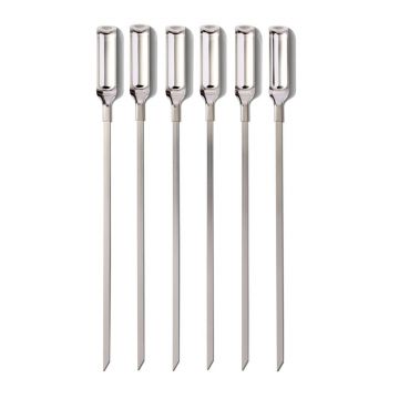 Set 6 tepuse pentru frigarui, inox,
