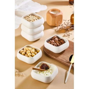 Set bol (4 bucăți), L'essentiel Maison, 430KSV6277, Alb