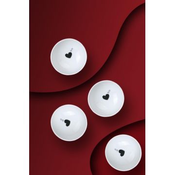 Set bol (4 bucăți), L'essentiel Maison, 710KTP3668, Alb