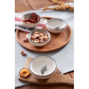 Set bol (4 bucăți), L'essentiel Maison, 710KTP4527, Alb/Albastru